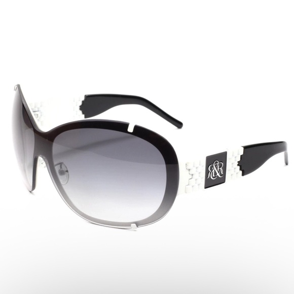Rock Rock & Republic RR502 02 Black White Limited Edition Italy Women Sunglasses main image 9